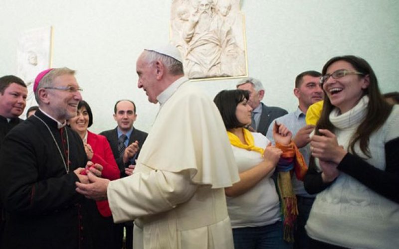 Папата прими делегација на верници католици од Грузија