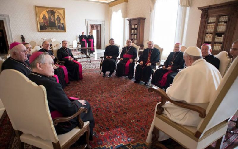 Членовите на Меѓународната епископска конференција „Свети Кирил и Методиј“ на Ад Лимина посета во Рим