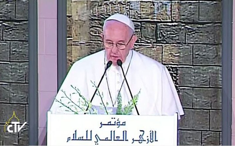 Говорот на Папата Фрањо на универзитетот Ал-Азхар