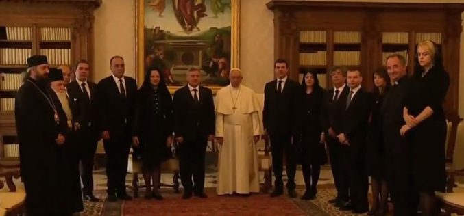Папата Фрањо го прими претседателот Иванов