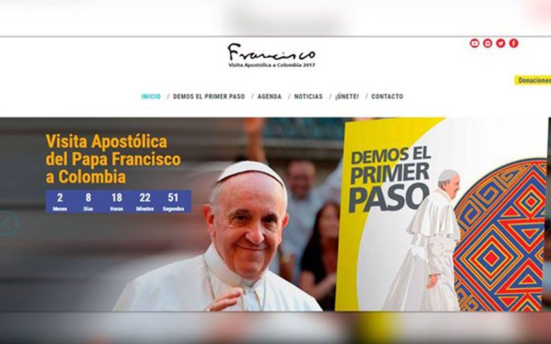 Објавена програмата за посетата на Папата на Колумбија