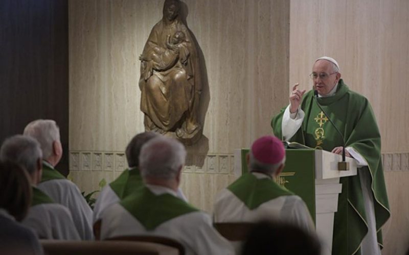 Папата: Срамот е милост која нè оздравува од гревот