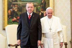 Папата го прими турскиот претседател Ердоган