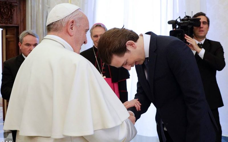 Папата Фрањо го прими австрискиот канцелар Себастијан Курц
