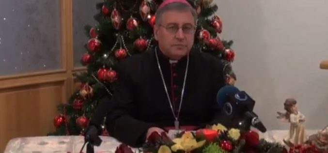 (ВИДЕО) Божиќна честитка на Н.В.П. д-р Киро Стојанов, Скопски бискуп и епарх Струмичко – скопски