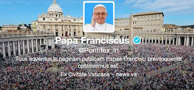 Порака на Папата на Твитер