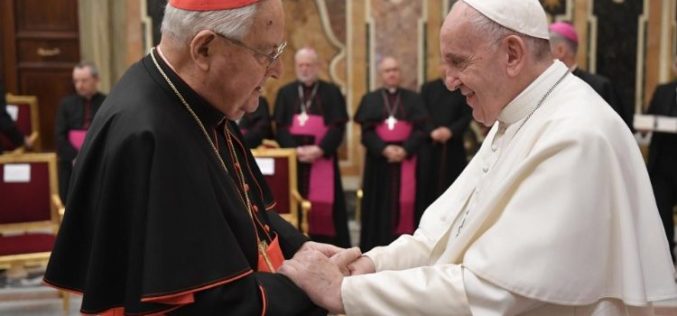 Папата го прифати одрекувањето на кардинал Анџело Содано на местото декан на Кардиналскиот колегиум