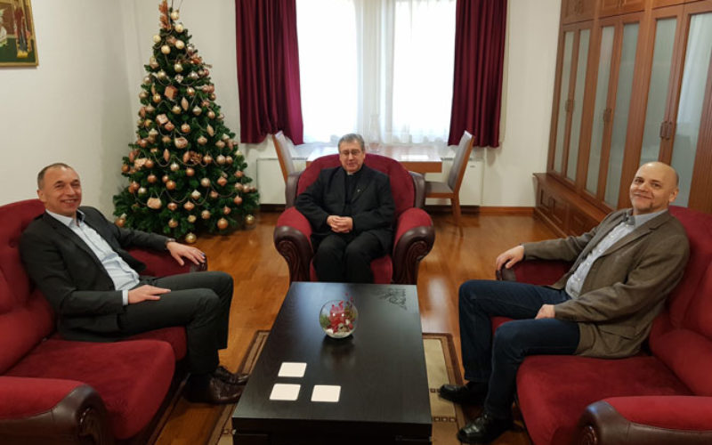 Бискупот Стојанов ги прими претставниците на Централната канцеларија за Хрватите надвор од Хрватска