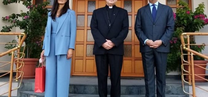 Бискупот Стојанов го прими во проштална посета амбасадорот Ромеро