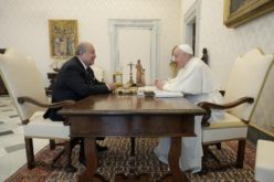 Папата го прими ерменскиот претседател