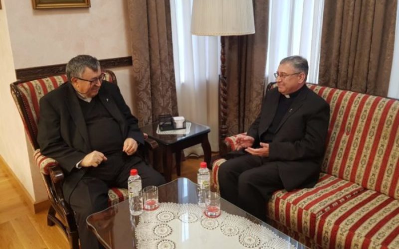 Бискупот Стојанов во посета на кардинал Пуљиќ