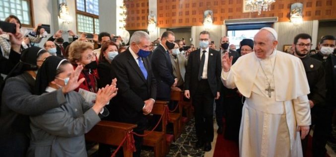 Папата до Црквата во Кипар: Ни треба Црква која може да биде трпелива и братска