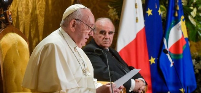 Прв говор на Папата во Малта: Среде ветровите на војната, повик за заедничка иднина на мирот