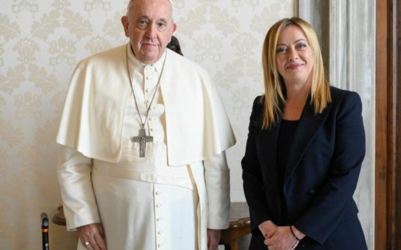Папата во аудиенција ја прими претседателката на италијанската влада