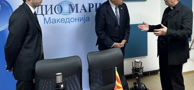 Амбасадорот на Суверениот воен ред на Малта во посета на Радио Марија и Едукативниот центар во Сарај