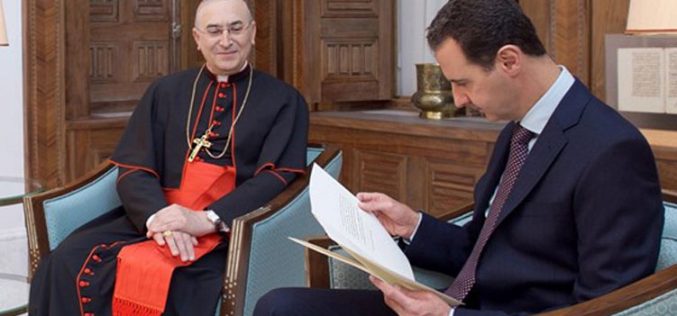 Папата испрати писмо до сирискиот претседател Асад