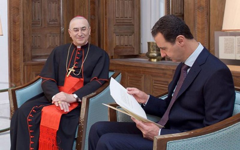 Папата испрати писмо до сирискиот претседател Асад