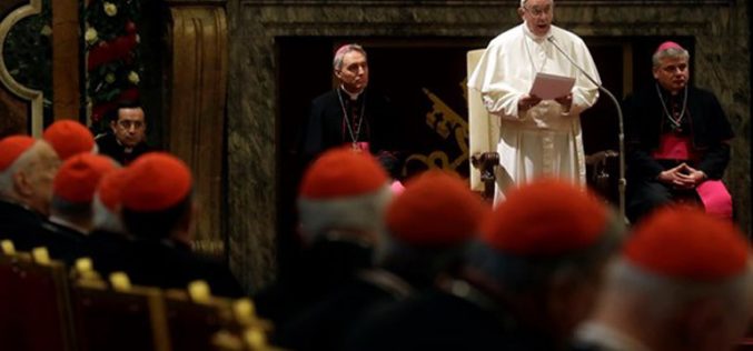 Папата на Римската курија зборуваше за потребата од реформа
