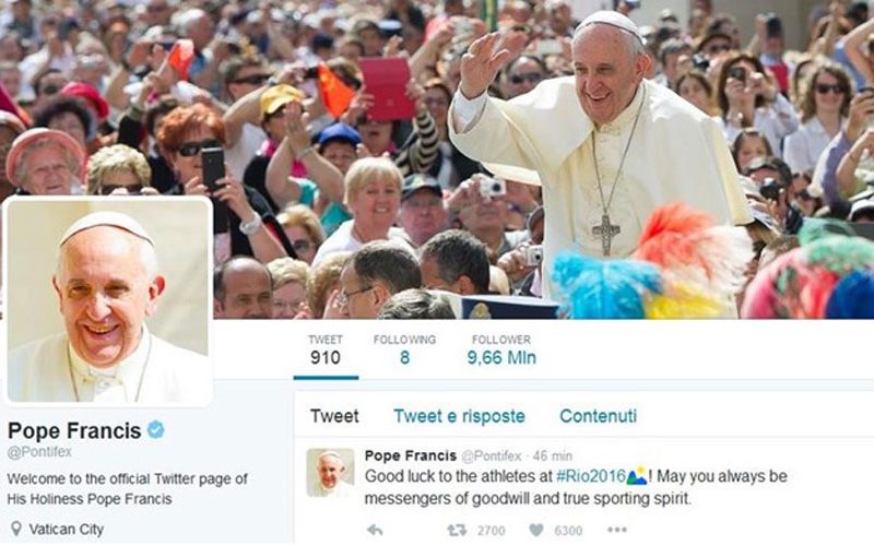 Преку Твитер Папата повика да ги прифатиме отфрлените