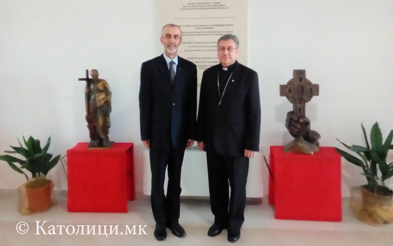 Бискупот Стојанов го прими амбасадорот на Словенија