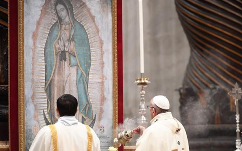 Твитер порака на Папата за празникот на Богородица од Гвадалупе