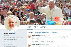 Твитер порака на Папата: Мирот е возможен