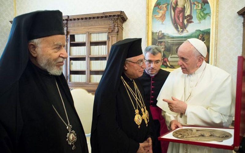 Папата ги членовите на Синодот на Мелкитско католичката Црква
