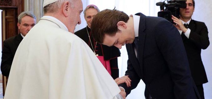 Папата Фрањо го прими австрискиот канцелар Себастијан Курц