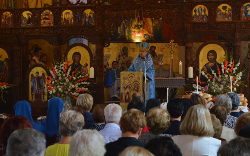 Проповед на епископот Стојанов на празникот Успение на Пресвета Богородица во Струмица