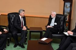 Претседателот Иванов оствари средба со надбискупот Галагер, секретар за односи со државите на Светиот Престол