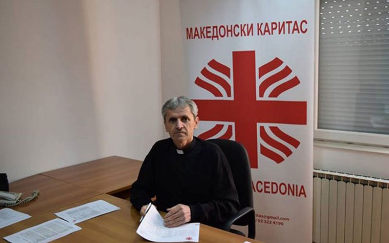 Честитка од Македонски Каритас до епископот Стојанов по повод инаугурацијата на новата епархија и устоличувањето на првиот Епарх