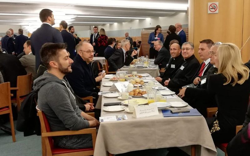 Бискупот Стојанов на 21. Европски молитвен појадок во ЕП во Брисел