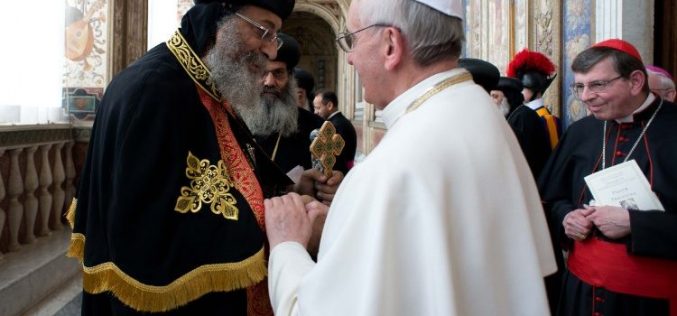 Папата упати видео порака до Коптската православна црква