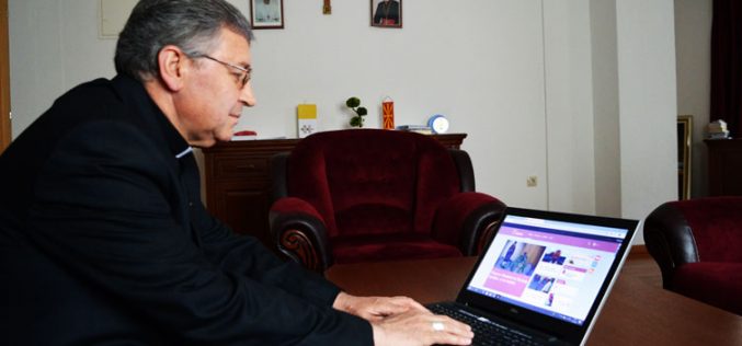 Бискупот Стојанов го благослови отворањето на порталот Ватикан њуз