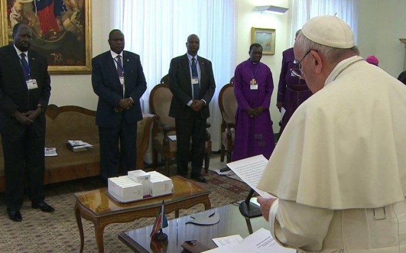 Апел на Папата за мир во Јужен Судан