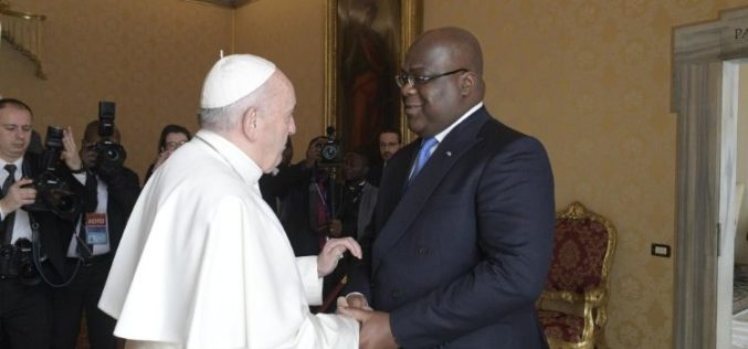 Папата го прими во аудиенција претседателот на Демократска Република Конго