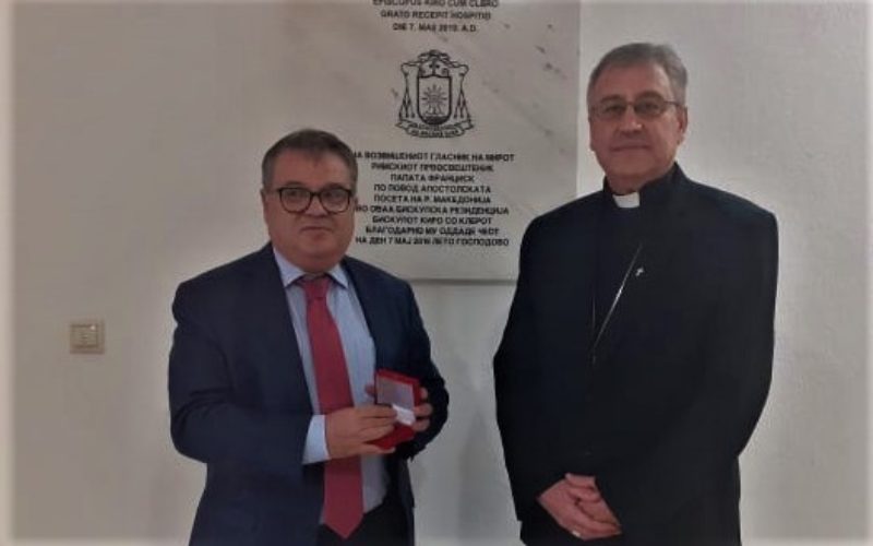 Бискупот Стојанов го прими амбасадорот Тимоние