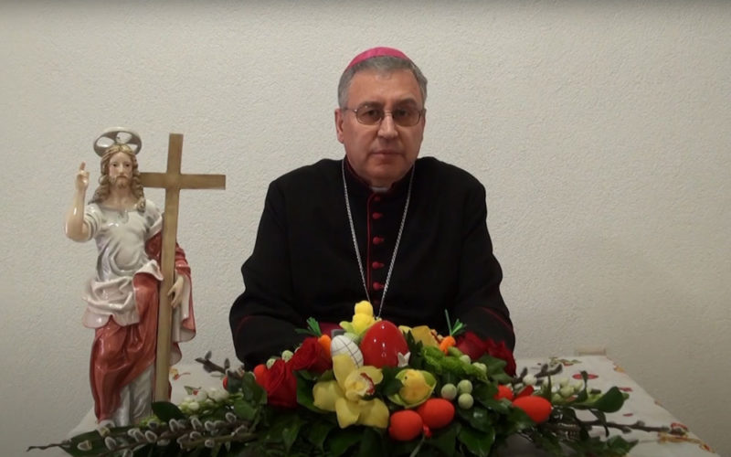 (ВИДЕО) Велигденска честитка на монс. Киро Стојанов, Скопски бискуп и Струмичко – скопски епарх