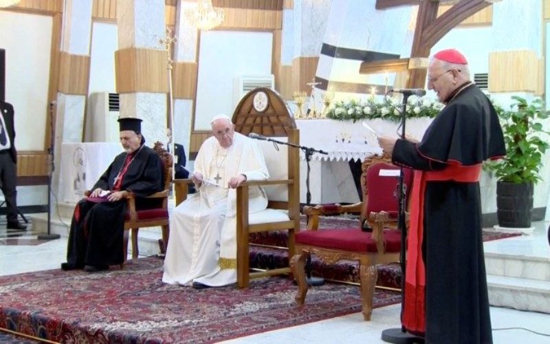 Кардинал Сако му се заблагодари на Папата за посетата на Ирак
