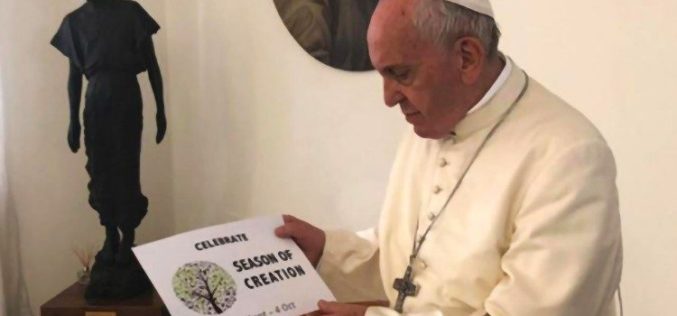 Време на создаденото: Папата ги охрабри христијаните да се залагаат за нашиот заеднички дом