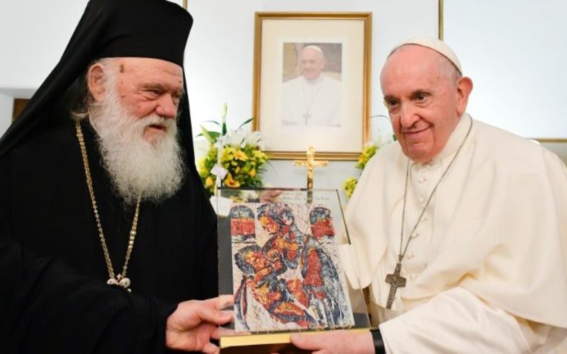 Неговото Блаженство Јероним II го посети Папата во Апостолската нунцијатура во Атина
