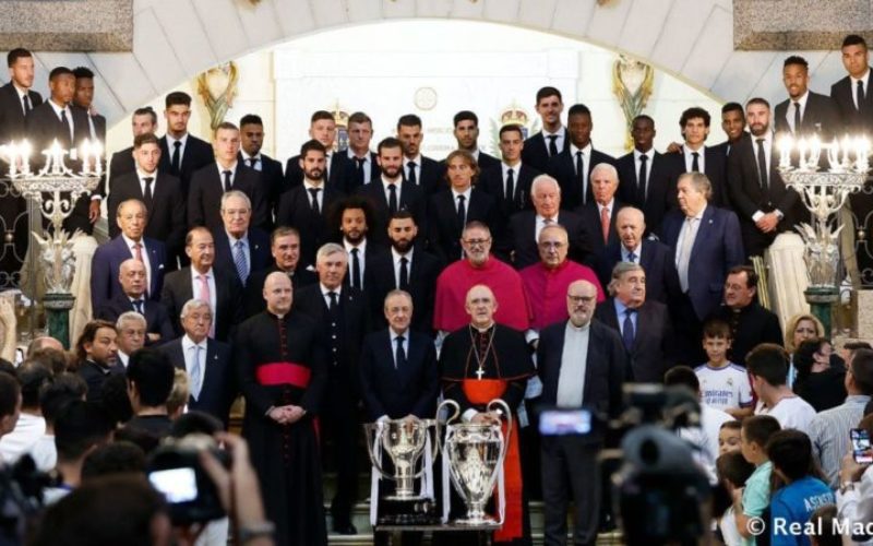 Европскиот шампион Реал Мадрид го однесе трофејот од Лигата на шампионите пред Богородица