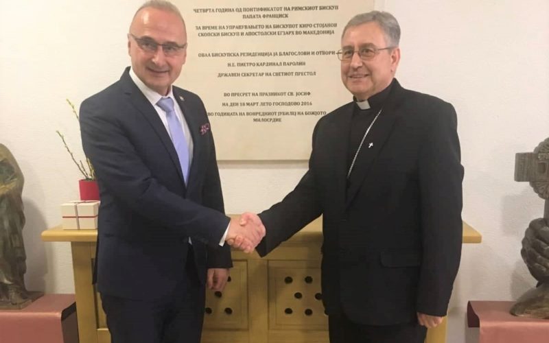 Бискупот Стојанов го прими Министерот за надворешни и европски работи на Хрватска