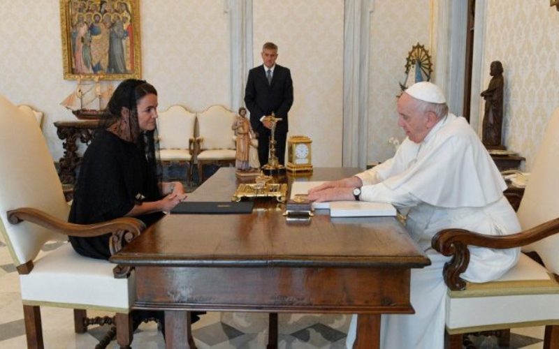 Папата се сретна со унгарската претседателка Каталин Новак