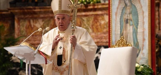 Папата ќе ја предводи светата Литургија на празникот Богородица од Гвадалупе