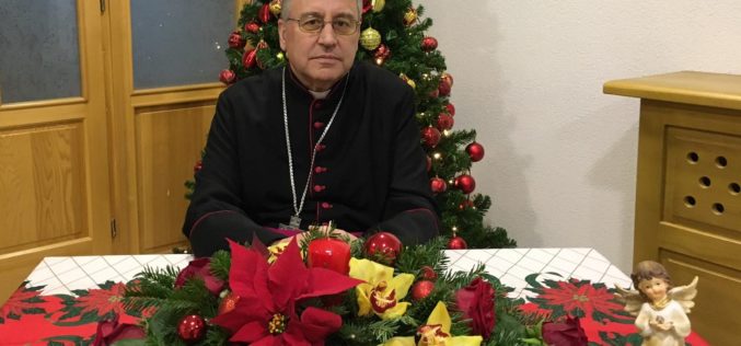 Божиќна честитка од Н.В.П. монс. Киро Стојанов, Скопски бискуп и Струмичко – скопски епарх