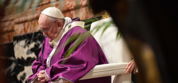 Поради настинка на Папата откажани се дел од приемите