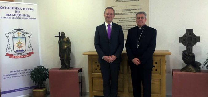 Бискупот Стојанов го прими амбасадорот на ОБСЕ Килиjан Вал
