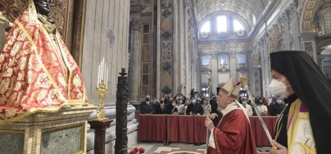Распоред за богослужбите на Папата до крајот на јуни