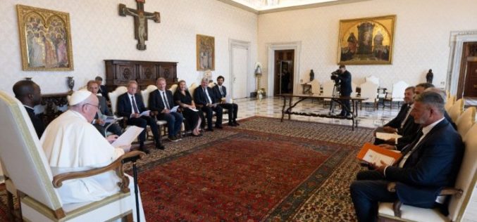 Папата се сретна со делегација правници од земјите членки на Советот на Европа